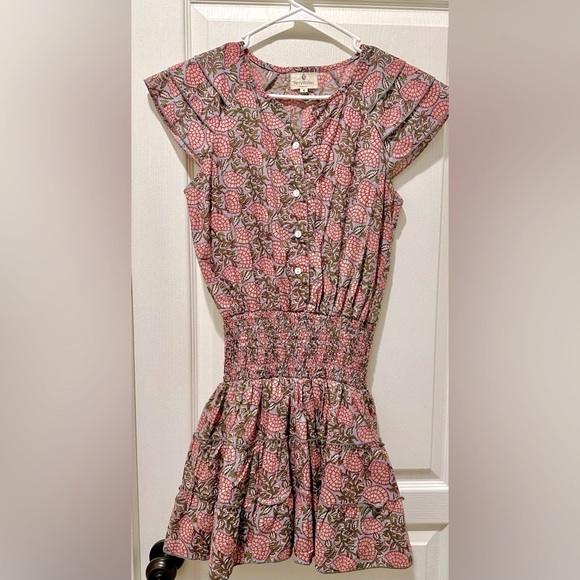 Perry Walker Collective 100% Cotton Jenny Floral & Vine Mini Dress TB5 - Picture 1 of 8